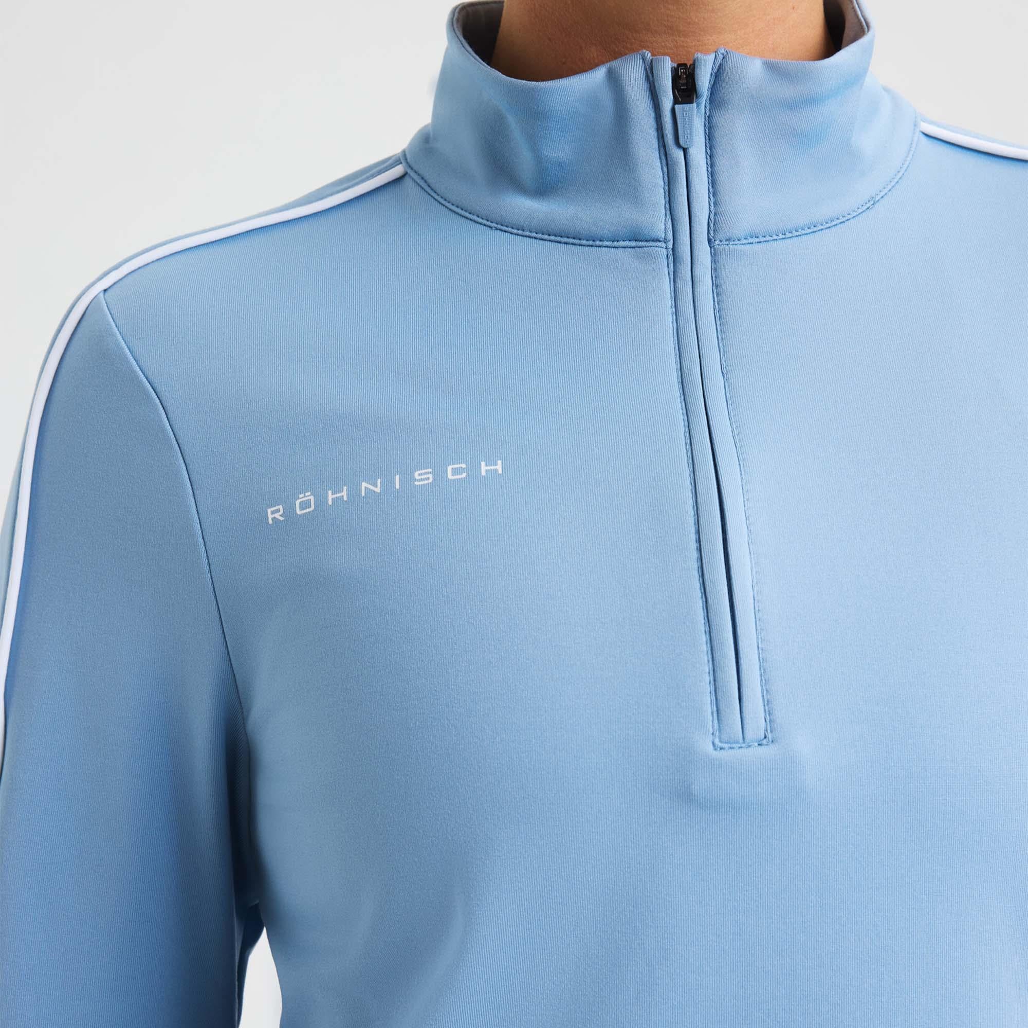 Rohnisch Amie Brushed Ladies Golf Mid Layer Dove Blue